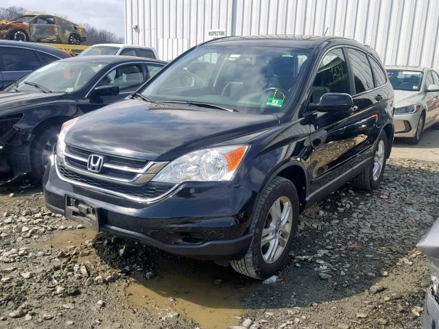 5J6RE4H7XAL047483 - 2010 HONDA CR-V EXL BLACK photo 2