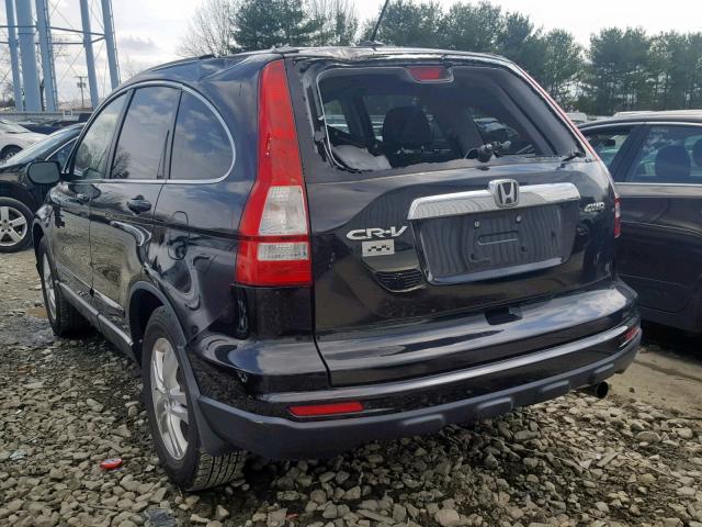 5J6RE4H7XAL047483 - 2010 HONDA CR-V EXL BLACK photo 3