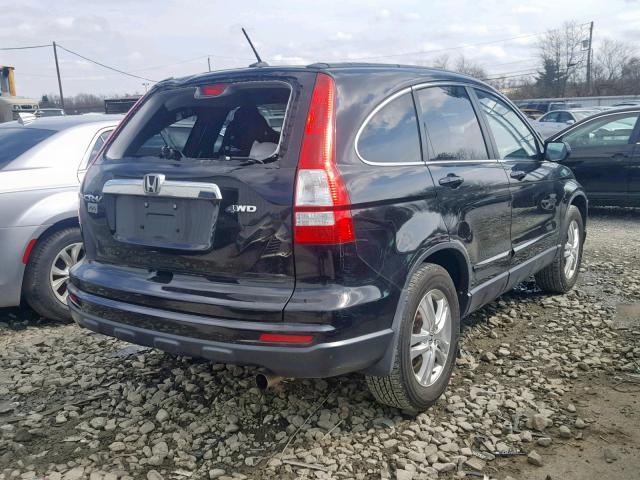 5J6RE4H7XAL047483 - 2010 HONDA CR-V EXL BLACK photo 4