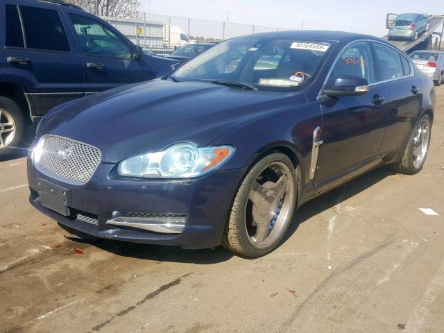 SAJWA05B39HR28726 - 2009 JAGUAR XF LUXURY BLUE photo 2