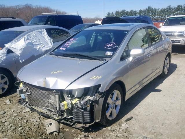 2HGFA16988H327869 - 2008 HONDA CIVIC EXL SILVER photo 2