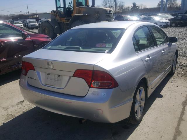 2HGFA16988H327869 - 2008 HONDA CIVIC EXL SILVER photo 4