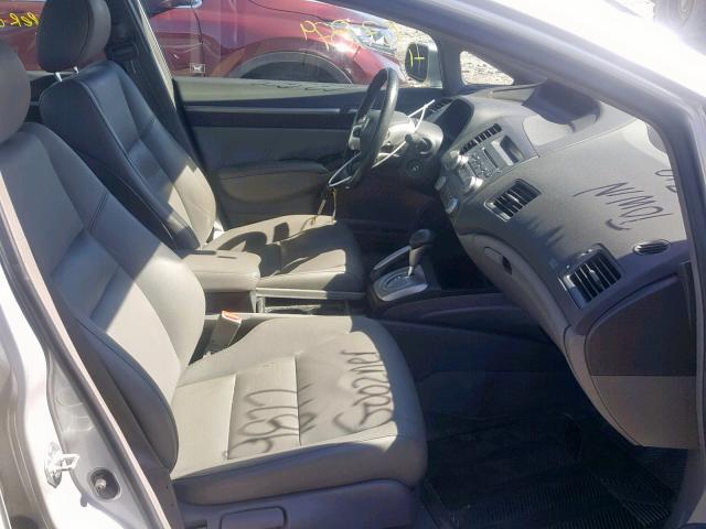 2HGFA16988H327869 - 2008 HONDA CIVIC EXL SILVER photo 5