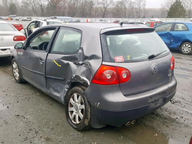 WVWBR71K67W143212 - 2007 VOLKSWAGEN RABBIT GRAY photo 3