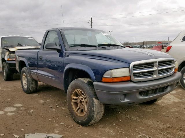 1D7GG16K84S619986 - 2004 DODGE DAKOTA SXT BLUE photo 1