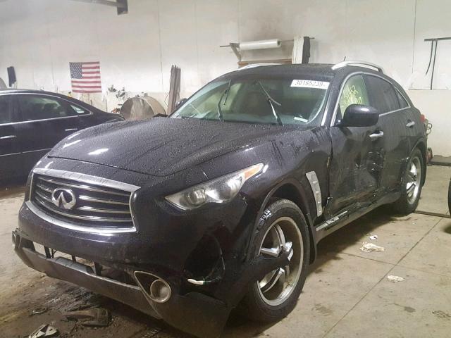 JN8CS1MW4DM170909 - 2013 INFINITI FX37 BLACK photo 2