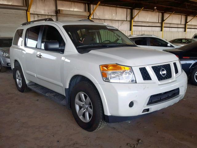 5N1AA0ND3FN610091 - 2015 NISSAN ARMADA SV WHITE photo 1