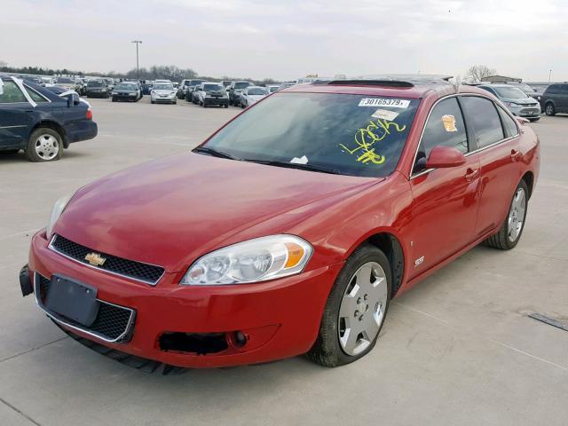 2G1WD58C389123179 - 2008 CHEVROLET IMPALA SUP 红色 照片 2