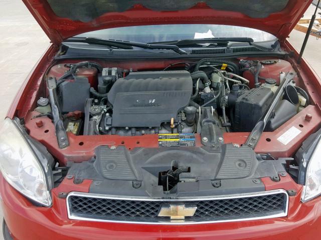 2G1WD58C389123179 - 2008 CHEVROLET IMPALA SUP 红色 照片 7