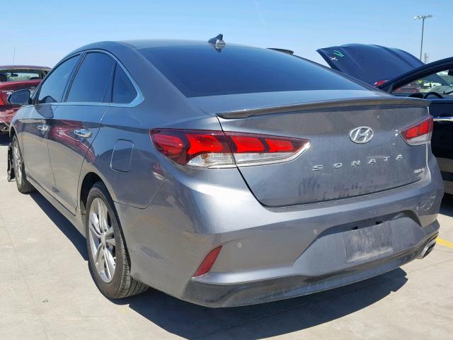 5NPE34AF5JH662765 - 2018 HYUNDAI SONATA SPO CHARCOAL photo 3