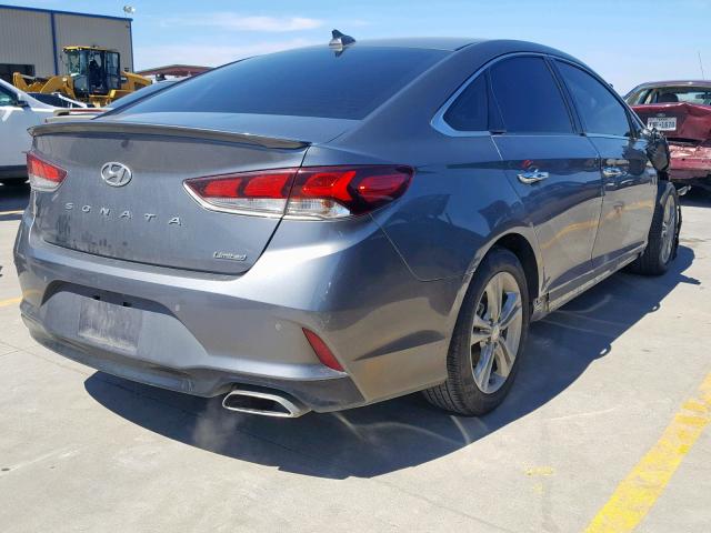 5NPE34AF5JH662765 - 2018 HYUNDAI SONATA SPO CHARCOAL photo 4