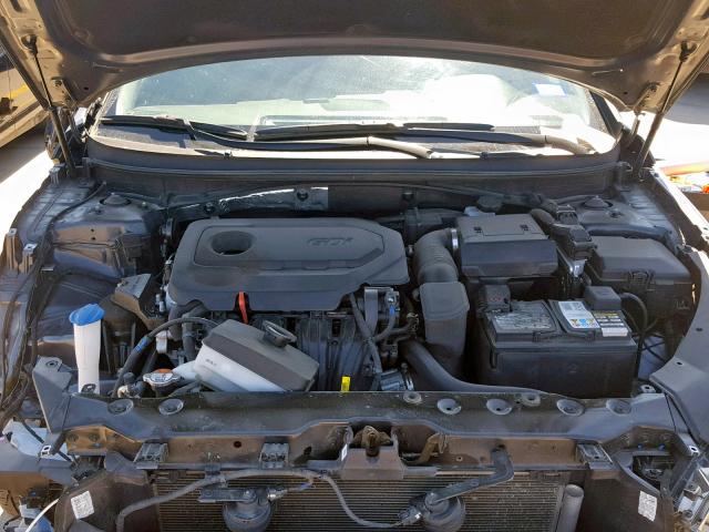 5NPE34AF5JH662765 - 2018 HYUNDAI SONATA SPO CHARCOAL photo 7