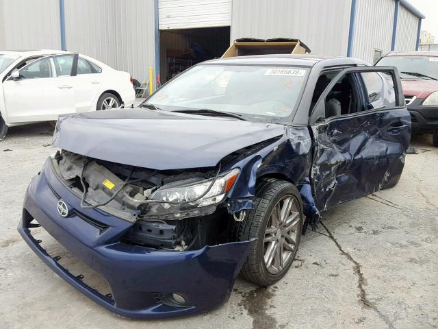 JTKJF5C76C3044363 - 2012 TOYOTA SCION TC BLUE photo 2
