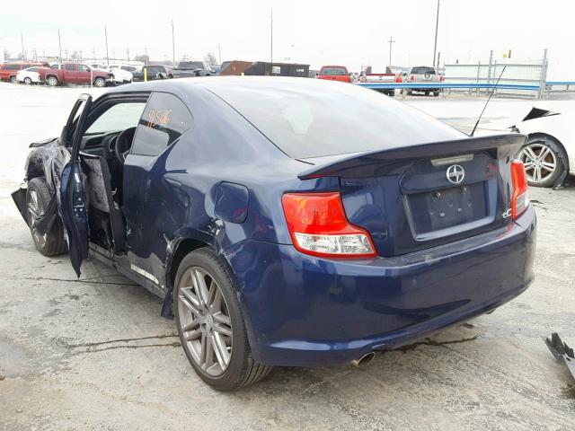 JTKJF5C76C3044363 - 2012 TOYOTA SCION TC BLUE photo 3