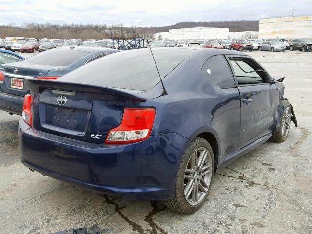 JTKJF5C76C3044363 - 2012 TOYOTA SCION TC BLUE photo 4