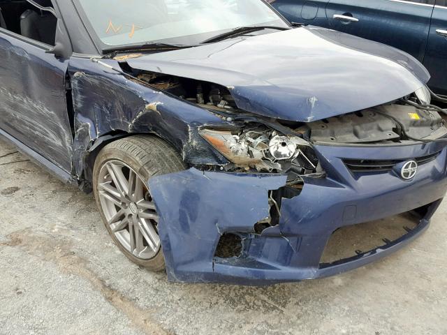 JTKJF5C76C3044363 - 2012 TOYOTA SCION TC BLUE photo 9