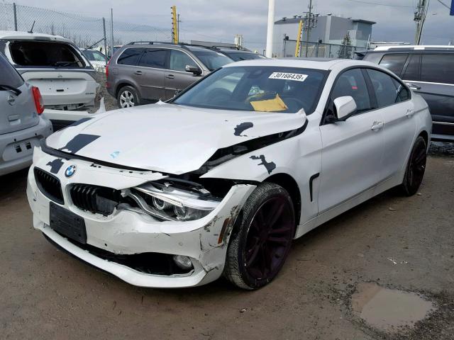 WBA4F9C50HG792646 - 2017 BMW 430XI GRAN WHITE photo 2