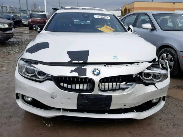 WBA4F9C50HG792646 - 2017 BMW 430XI GRAN WHITE photo 9