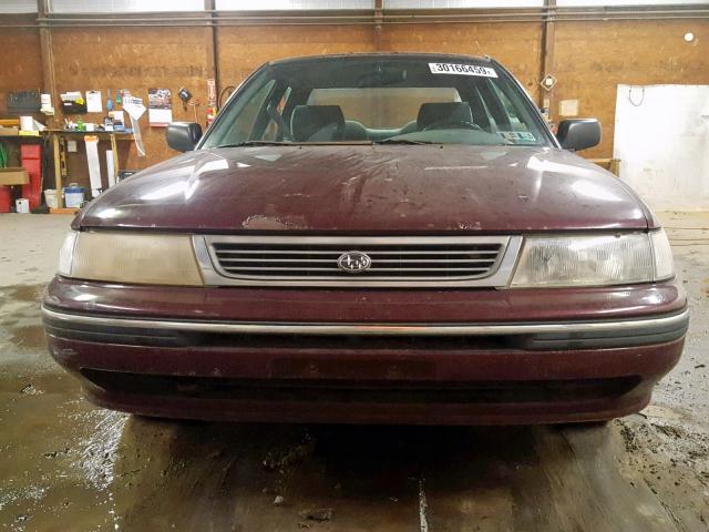 4S3BC6333R9650541 - 1994 SUBARU LEGACY L MAROON photo 9