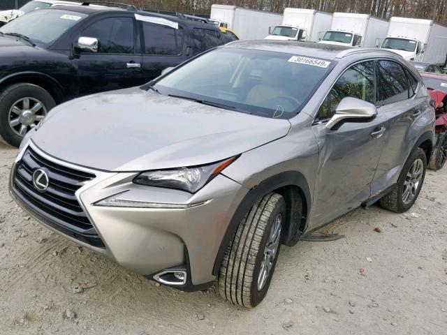 JTJBARBZ3G2093520 - 2016 LEXUS NX 200T SILVER photo 2