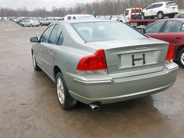 YV1RH592472636320 - 2007 VOLVO S60 2.5T GRAY photo 3