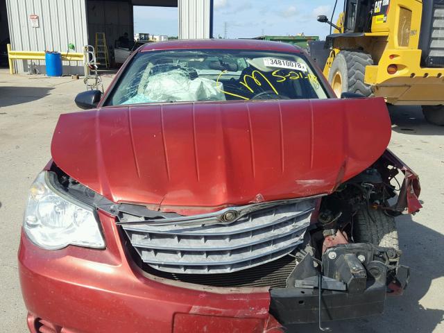 1C3LC46B79N558923 - 2009 CHRYSLER SEBRING LX BURGUNDY photo 7