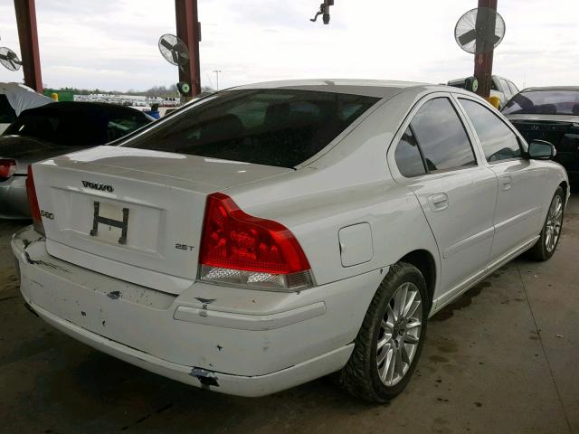 YV1RS592672633288 - 2007 VOLVO S60 2.5T WHITE photo 4