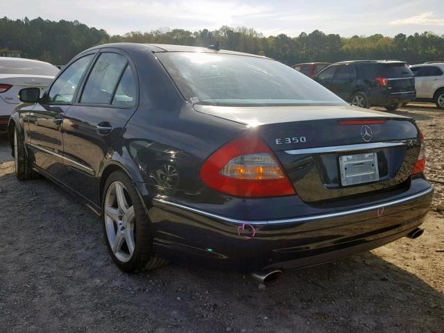 WDBUF56X58B191267 - 2008 MERCEDES-BENZ E 350 BLUE photo 3