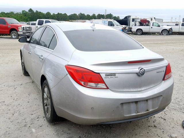 2G4GS5ER4D9202330 - 2013 BUICK REGAL PREM GRAY photo 3