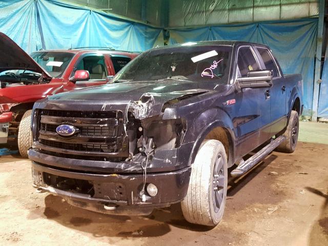 1FTFW1ET6DFD57560 - 2013 FORD F150 SUPER BLACK photo 2