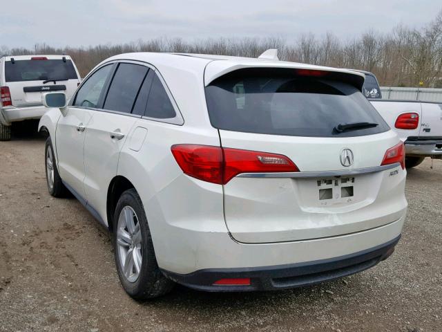 5J8TB3H54DL008357 - 2013 ACURA RDX TECHNO WHITE photo 3