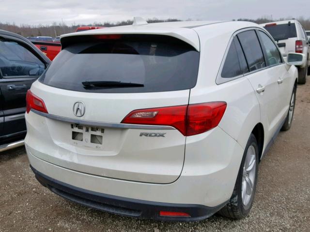 5J8TB3H54DL008357 - 2013 ACURA RDX TECHNO WHITE photo 4