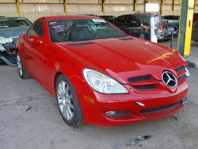 WDBWK56FX5F042742 - 2005 MERCEDES-BENZ SLK 350 RED photo 1