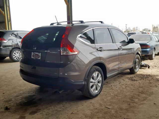 2HKRM4H78EH629696 - 2014 HONDA CR-V EXL GOLD photo 4