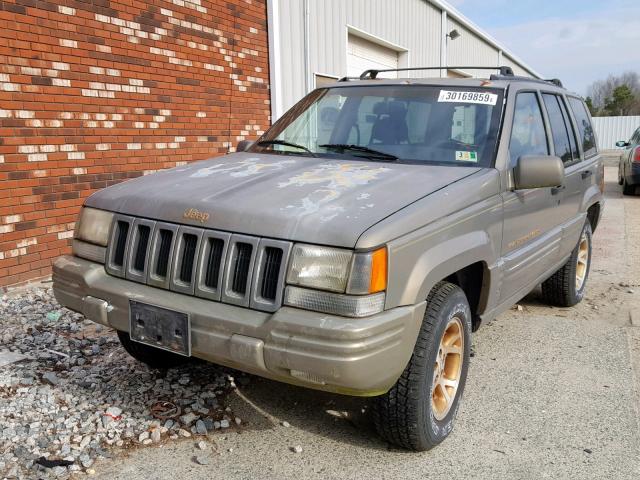 1J4GZ78Y7TC352657 - 1996 JEEP GRAND CHER TAN photo 2