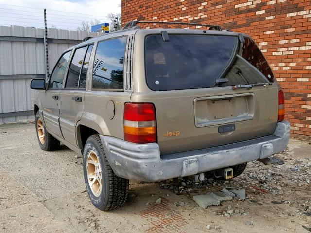 1J4GZ78Y7TC352657 - 1996 JEEP GRAND CHER TAN photo 3