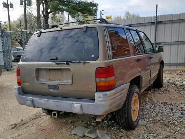 1J4GZ78Y7TC352657 - 1996 JEEP GRAND CHER TAN photo 4