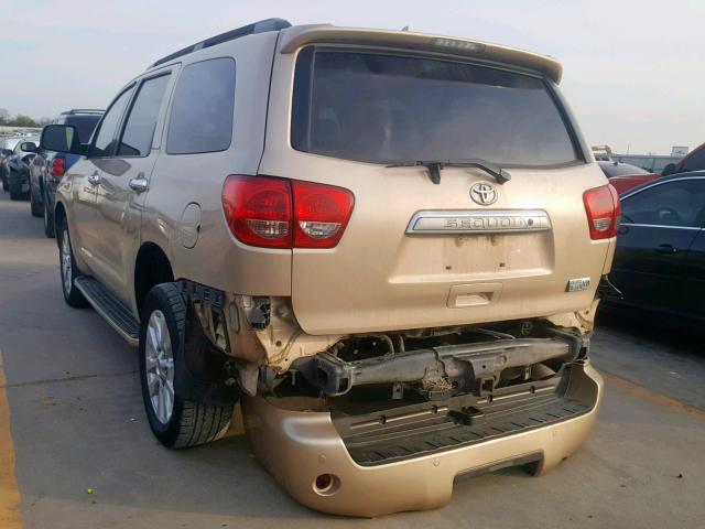 5TDYY5G19BS032081 - 2011 TOYOTA SEQUOIA PL GOLD photo 3