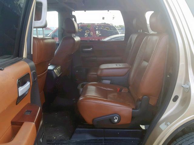 5TDYY5G19BS032081 - 2011 TOYOTA SEQUOIA PL GOLD photo 6