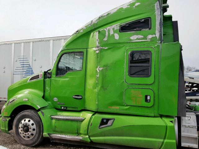 1XKYD49X9FJ441003 - 2015 KENWORTH CONSTRUCTI GREEN photo 9