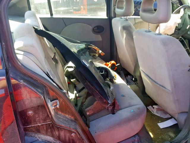 1G8AL55B47Z116935 - 2007 SATURN ION LEVEL BLACK photo 6