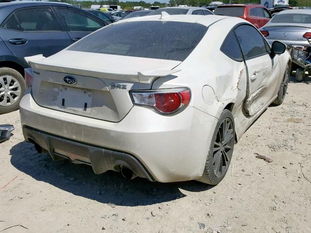 JF1ZCAC15F9605442 - 2015 SUBARU BRZ 2.0 LI WHITE photo 4