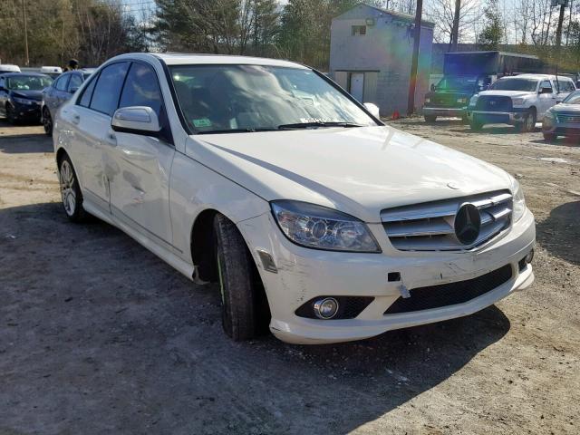 WDDGF81X29R080634 - 2009 MERCEDES-BENZ C WHITE photo 1