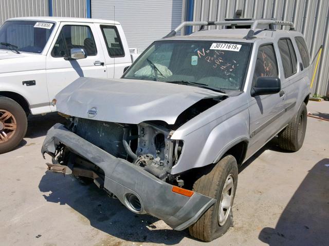 5N1ED28T34C637677 - 2004 NISSAN XTERRA XE SILVER photo 2