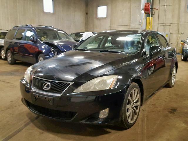 JTHCK262682025589 - 2008 LEXUS IS 250 BLACK photo 2