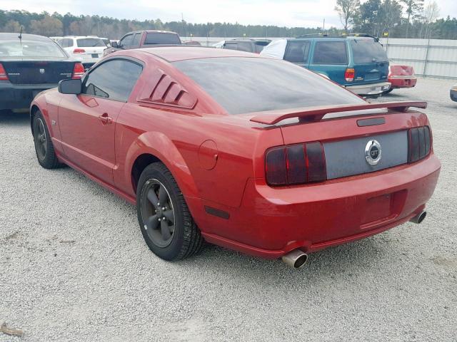 1ZVFT82H055112114 - 2005 FORD MUSTANG GT MAROON photo 3