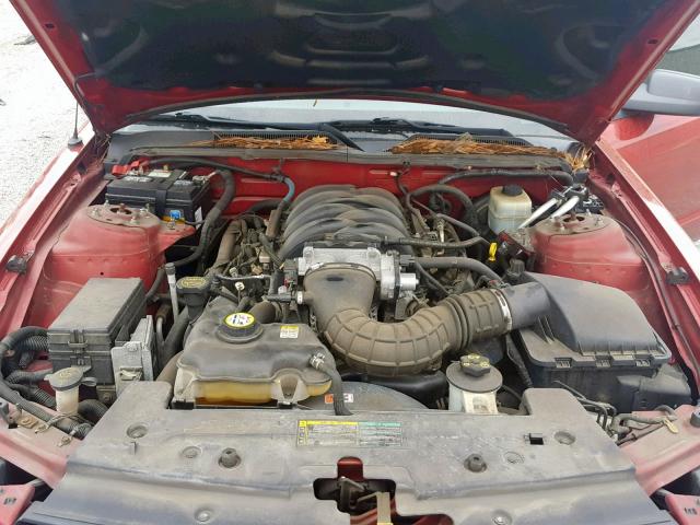 1ZVFT82H055112114 - 2005 FORD MUSTANG GT MAROON photo 7