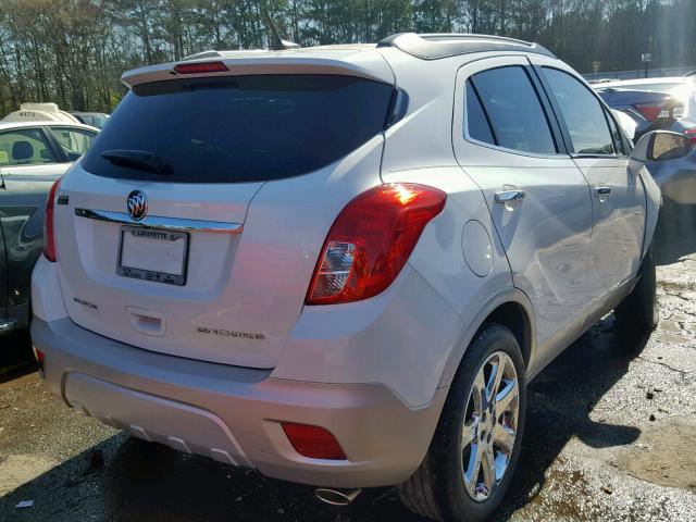 KL4CJCSB5EB761462 - 2014 BUICK ENCORE WHITE photo 4