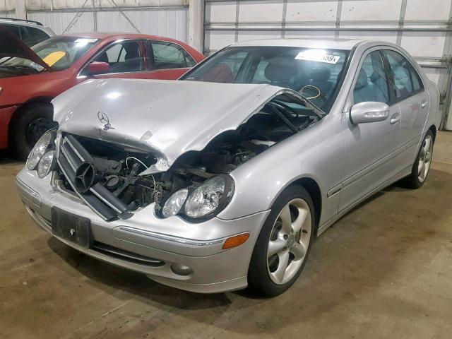 WDBRF40J74A605069 - 2004 MERCEDES-BENZ C 230K SPO SILVER photo 2