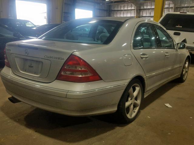 WDBRF40J74A605069 - 2004 MERCEDES-BENZ C 230K SPO SILVER photo 4